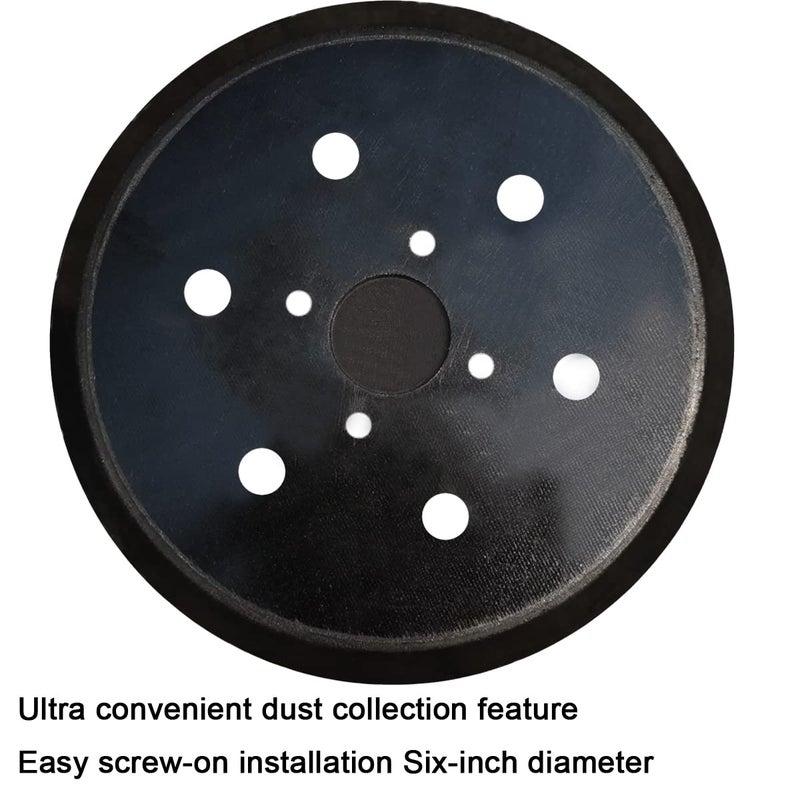M-jump 6 Inch 6 Hole Replacement Sander Pad for Ridgid R2611 Random Orbit Sander- 6â€ Hook and Loop Sanding Pad for Power Sander - Image 4